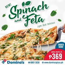 Find out how many calories are in domino's pizza. Domino S Spinach And Feta New Way To Enjoy Pizza With Less Guilt