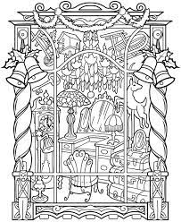 Creative Haven Vintage Christmas Windows Coloring Book 5 Sample Pages Christmas Coloring Pages Coloring Pages Christmas Colors