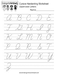 When teaching a child to write correctly. Cursive Handwriting Worksheet Free Kindergarten English Worksheet For Kids