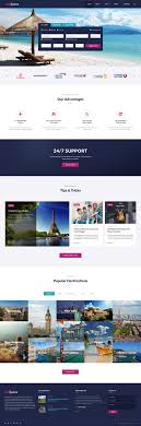 Travel Search Service Responsive Multipage Website Template Travel Website Design Travel Agency Website Travel Website