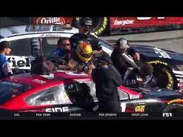 Kurt busch has the fastest practice speed during practice 1 of 202.671 mph for the 2019 nascar cup series geico 500 at talladega superspeedway. Michael Mcdowell Daniel Suarez Fight On Pit Road Nascar 2019 Ism Qualifying Youtube