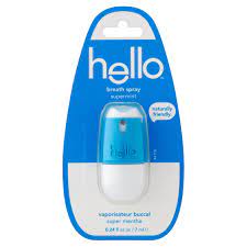 Hello Naturally Friendly Supermint Breath Spray 0 24 Fl Oz Walmart Com Walmart Com