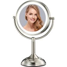 It is usually seen on fashion television shows where a makeup artist works with models in front of mirrors surrounded by light bulbs. Amazon Com Vesaur Professional 10 Large Tall Size Lighted Makeup Mirror 3 Color Lighting 1x 5x Magnifying Vanity Mirror With 48 Led Lights Pearl Nickel Cosmetic Mirror Brightness Adjustable 0 1100lux Beauty