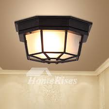 Industrial Ceiling Light Fixtures Retro Wrought Iron Country Style Kitchen Balcony Black Corridor Lights