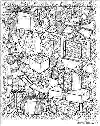 The word gift will certainly bring happy memories to children. Christmas Presents Coloring Pages Christmas Coloring Pages Coloring Pages For Kids And Adults