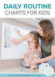 Daily routine picture charts looking for some awesome daily routines for kids? Daily Routine Charts For Kids Little Lifelong Learners