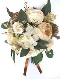 Check spelling or type a new query. 17 Piece Wedding Bouquet Set Bridal Silk Flower Beige Cream Champagne Gold Ebay