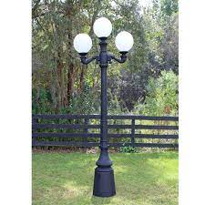 Purchase your modern outdoor light fixtures from we got lites online store. Three Ball Pole Light Street Fixture Antique Style Outdoor Vintage Replica Light The Kings Bay