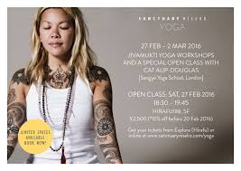 Find yoga classes, teachers and events in london. Yoga 2016 Cat Alip Douglas 27 Feb 2 Mar Sanctuary Niseko