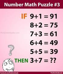 Check spelling or type a new query. Can You Solve This High Iq Number Math Puzzle 1 2 3 With Answer Maths Puzzles Math Genius Math Riddles Brain Teasers