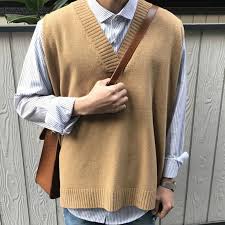 Cotton knit vest $365.00 $365.00 $365.00. Sweater Vest Solid Simple V Neck Sleeveless Sweaters Chic Mens Daily Outwear Waistcoat All Match Korean Style Vintage Casual Ins Vests Aliexpress