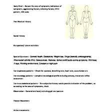 Orthopaedic Physiotherapy Assessment Chart For