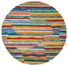 colorful jubilee round rug modern