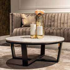 Kirk solid wood storage coffee table. Carrara Marble Modern Round Coffee Table Juliettes Interiors