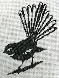 Small Flying Bird Cross Stitch Pattern Native New Zealand Fantail Piwakawaka Cross Stitch Pattern Etsy Cross Stitch Animals Cross Stitch Cross Stitch Bird