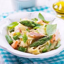Tagliatelles Fraiches Au Saumon Et Asperge Verte Recette Pates Au Saumon Pates Au Saumon Fume Tagliatelles