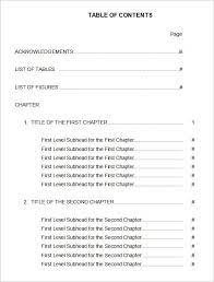 A table of contents isn't required in apa style, but if you want to include one, you can create it automatically in word. 24 Table Of Contents Pdf Doc Free Premium Templates