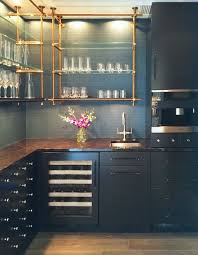 They function beautifully and very elegantly and ensure that everything is carefully put away. Cocktails Anyone Glass Shelves Kitchen Open Concept Kitchen Home Decor Kitchen