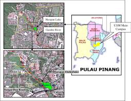 Scheme and satellites photos view; Description Of Study Area At Usm Main Campus Pulau Pinang Malaysia Download Scientific Diagram