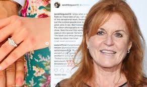 How much did princess beatrice's engagement ring cost? Sarah Ferguson Cries Tears Of Joy At Princess Beatrice Engagement To Edoardo Royal News Express Co Uk