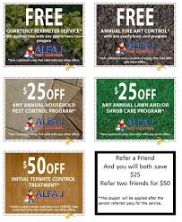 Pest control companies vary when it comes to customer service, price, and environmental practices, which makes choosing the right bug exterminator a its services also include termite control, rodent control, insulation, and lawn care. Specials Alfa J Pest Control
