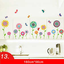 We also offer a full custom design service with a talented. Wall Sticker Design Pvc Floral Mushroom Animal Nursery Kids