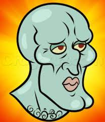How To Draw Handsome Squidward Drawings Spongebob Drawings Guided Drawing