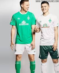 It has a white collar and features very subtle pinstriping on the body. Werder Bremen Post To Post Sport