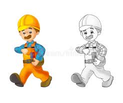 Print link in the top half of the page and it will automatically print the coloring page only and ignore the advertising and navigation at the top of the page. Construction Site Coloring Page With Preview Stock Illustration Illustration Of Home Outdoor 39919416