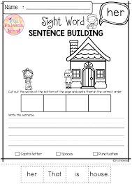 Free Sight Word Sentence Building Sentence Building Sight Word Sentences Sight Words