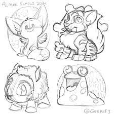 Aimee on X: More behind-the-scenes sketches from the official Neopets pins  I designed for Geekify! My inner 13-year-old can't believe I do this for  a living, it's a dream come true. 💛✨🌤 @