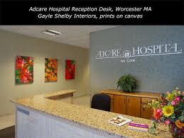 S'il nous manque une distinction concernant ce lieu de travail ou ce secteur, merci de nous en informer. Adcare Hospital Reception Gayle Shelby Interiors Installed A Collection Of My Canvas Prints In Adcare Hospital In Healthcare Design Hospital Reception Interior