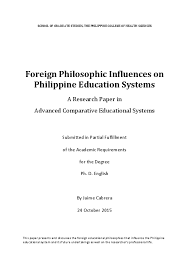 pdf foreign philosophic influences on philippine education