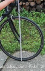 Durchmesser Radgroesse Messen Fahrradcomputer Fahrrad Montage