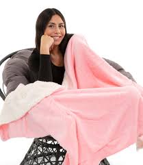 Pink - Sherpa Blanket – Just Cozy