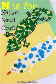 N Is For Napkin Newt Craft Faaliyetler