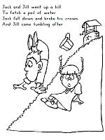 Nursery rhymes coloring pages which are suitable for boys and girls. Nursery Rhymes Coloring Pages And Printable Activities 1