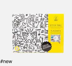 These colouring posters will keep your little one occupied for hours as they explore the beautifully illustrated world of their choosing. Omy Keith Haring 24 Coloring Paper Placemats Best Offers At Architect Outlet