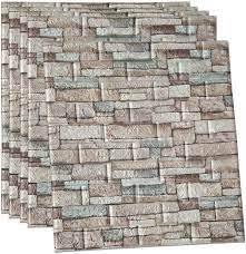 Some of the most reviewed products in 3d wall paneling are the a la maison ceilings stone 2ft. Buy Poppap 3d Wall Panels Foam Brick Cream Grey Color Painted Stone Effect Wall Tiles Peel And Stick Foam Planks For Living Room Bedroom Tv Background Wall Decor Tiles 5 Panels Online