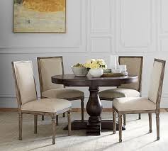 Lorraine Pedestal Extending Dining Table Rustic Brown Pottery Barn In 2020 Dining Table Dining Table Rustic Dining Room Furniture
