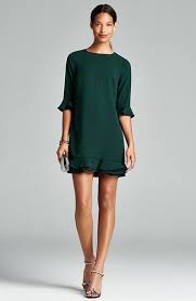 Cece By Cynthia Steffe Kate Ruffle Hem Shift Dress Regular Petite Nordstrom Winter Dress Outfits Dress Up Outfits Shift Dress