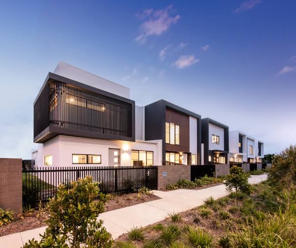 Zabudowa szeregowa, rejon Józefosławia, AI generated