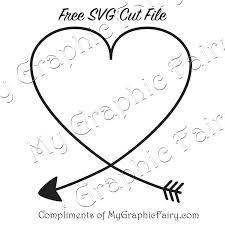 Image Result For Free Arrow Svg Files Heart With Arrow Arrow Svg Free Cricut Images