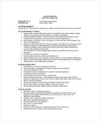Planning and scheduling the installation of new or. 10 System Administrator Job Description Templates Pdf Doc Free Premium Templates