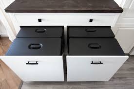 There are 277 trash bin cabinet for sale on etsy, and they. Diy Pull Out Trash Can Cabinet Love Create Celebrate
