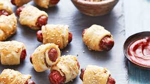Pigs in a puff pastry blanket. Recipe Air Fryer Pigs In Blankets