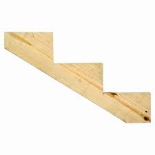 3 Step Ground Contact Pressure Treated Pine Stair Stringer 0623354 The Home Depot Stairs Stringer Gazebo On Deck Wood Steps