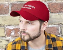 Shoulder Surgery Unisex Twill Hat , Shoulder Replacement, Surgery Recovery,  Shoulder Pain , Therapy , Rotator Cuff , Broken Shoulder ,