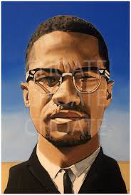 Malcolm X Photodruck von einem Originalgemälde