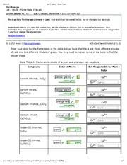 Lab 2 Inlab Flame Tests Lab 2 Inlab Flame Tests Webassign Lab 2 Inlab Flame Tests In Lab Current Score 48 50 Due Tuesday September 4 2012 05 40 Pm Course Hero